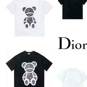 Dior Bear simple print T-shirt -1730