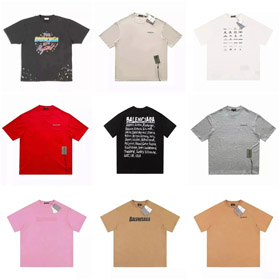 Balenciaga New Collection Printed Loose-Fit Short-Sleeved T-shirt-5166