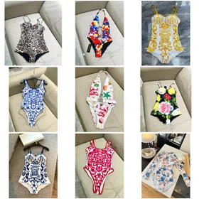 Dolce & Gabbana DG Long-Sleeve Quick-Drying One-Piece Swimsuit-6449  