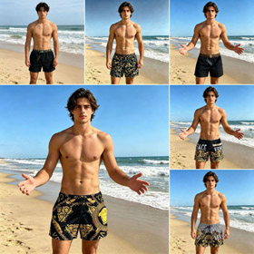 Versace New Resort Boxer Swim Trunks-6611  